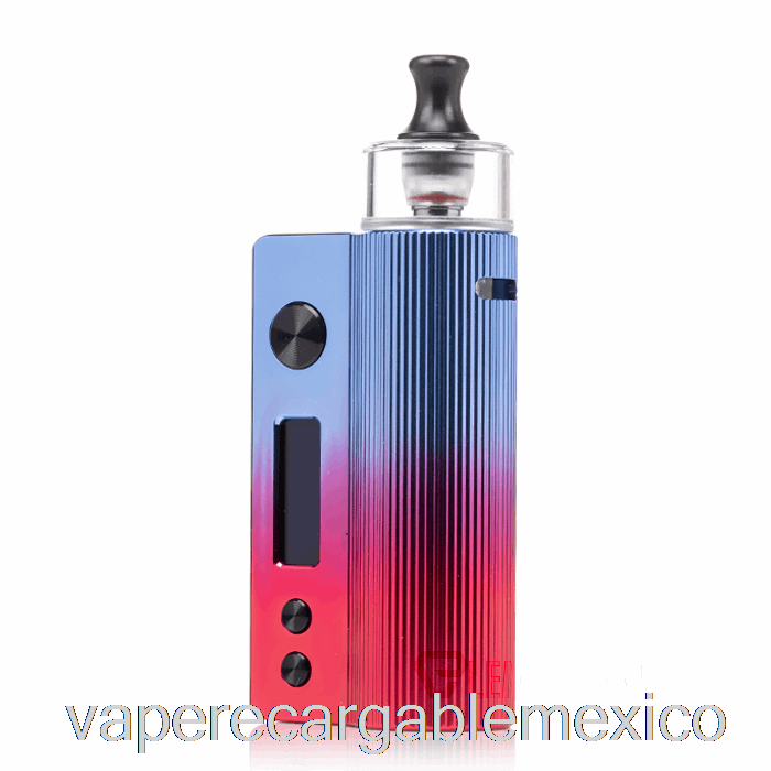 Vape Recargable Vandy Vape Nox 60w Pod Kit Crepúsculo Azul Rojo